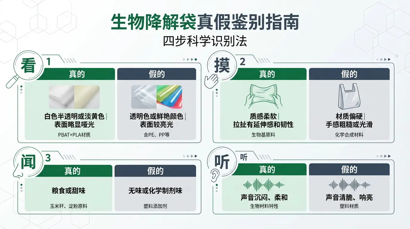 产品包装袋采购怎么分别真假生物降解袋？以下两种办法识别不踩坑(图1)